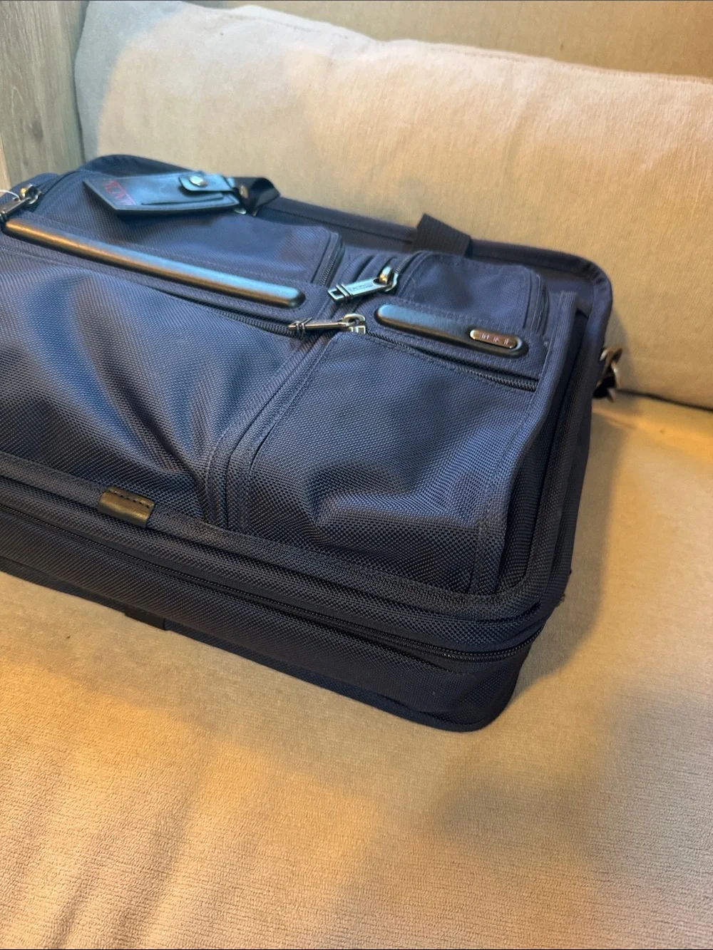 Tumi Alpha 2 ballistic briefcase bag.